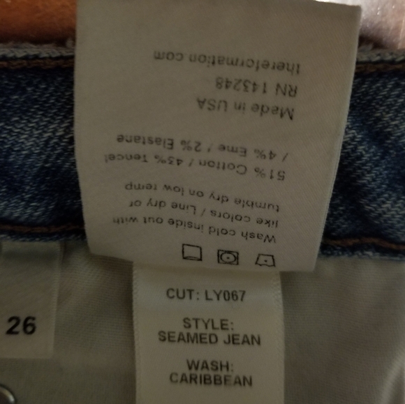 Reformation Seamed Jean in Caribbean Size 26 - Picture 8 of 8